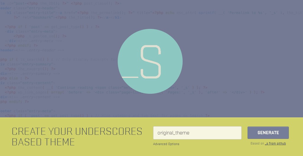 【WordPress】_s (アンダースコア)自作テーマのテンプレート・デモサイト作成の便利ツール