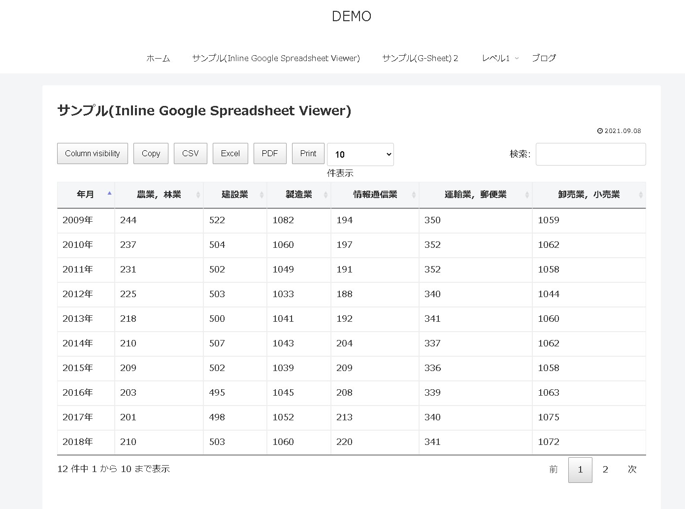 【WordPress】便利！Googleスプレッドシートの表データをワードプレスの投稿ページ内に出力表示するプラグイン「Inline Google Spreadsheet Viewer」